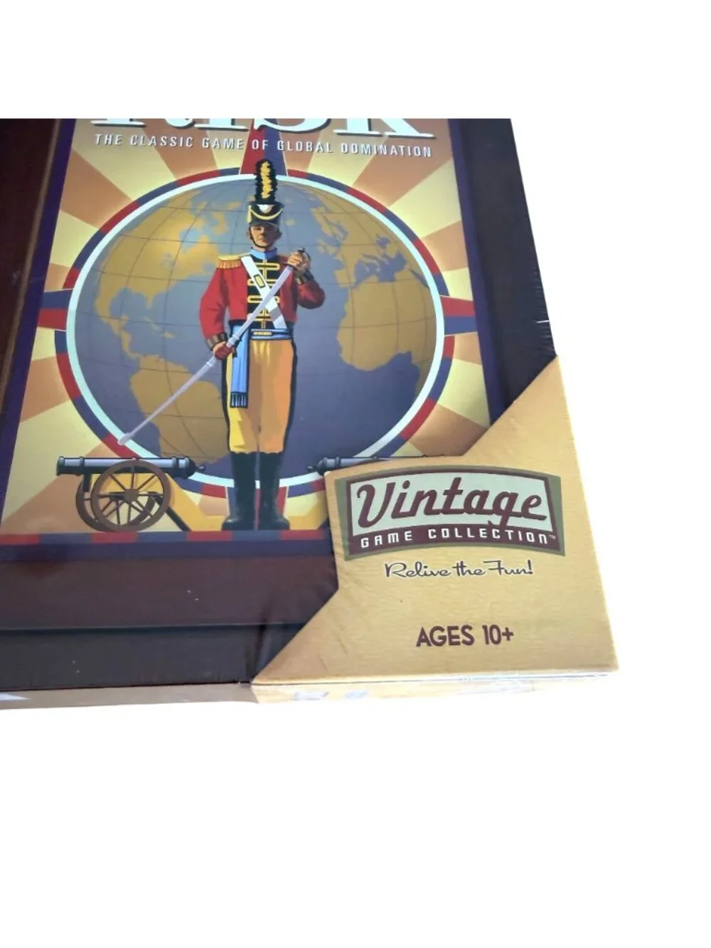 Risk Wooden Box Bookshelf Board Game Vintage Collection NEW Parker Bros Hasbro